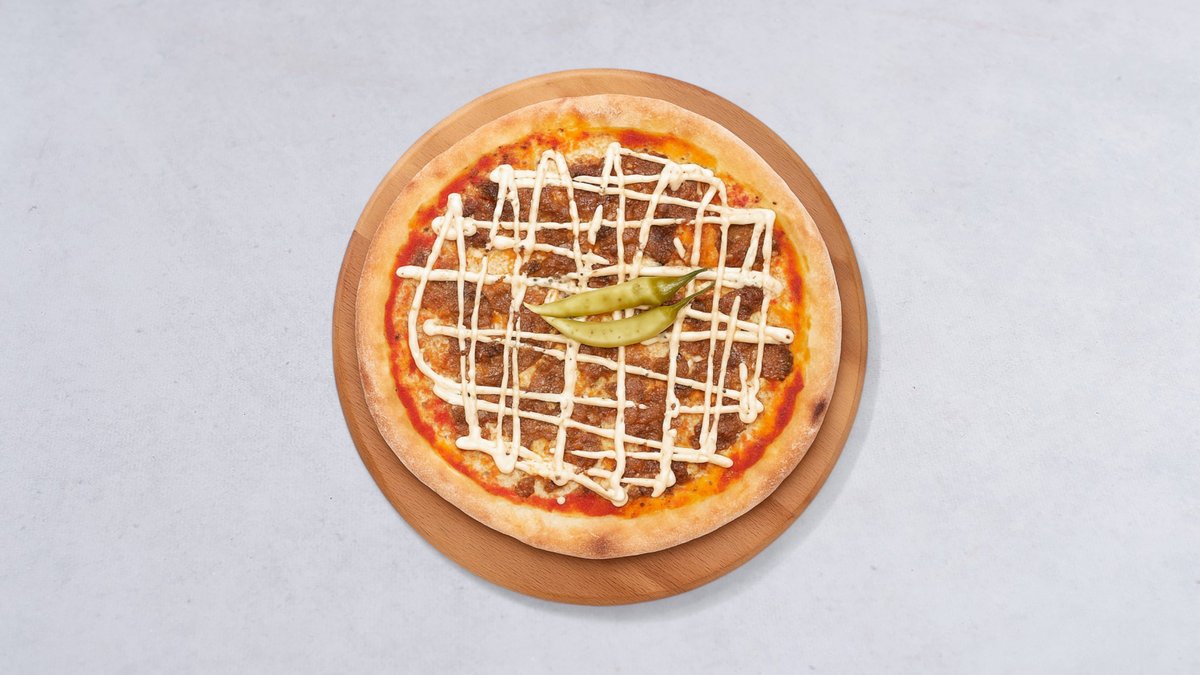 Vegansk kebabpizza från Wolt